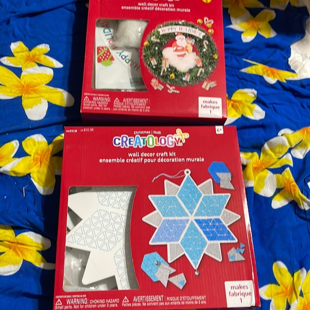 Set/2 new Christmas craft sets